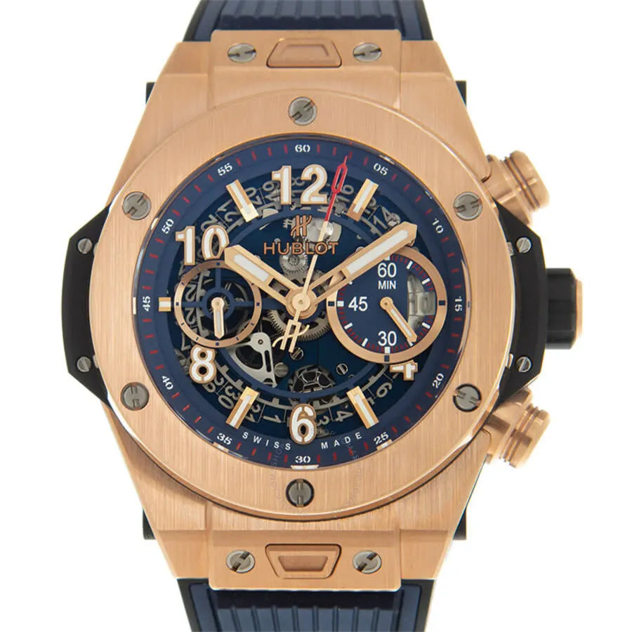 Hublot Rose Gold Blue - Hình 2