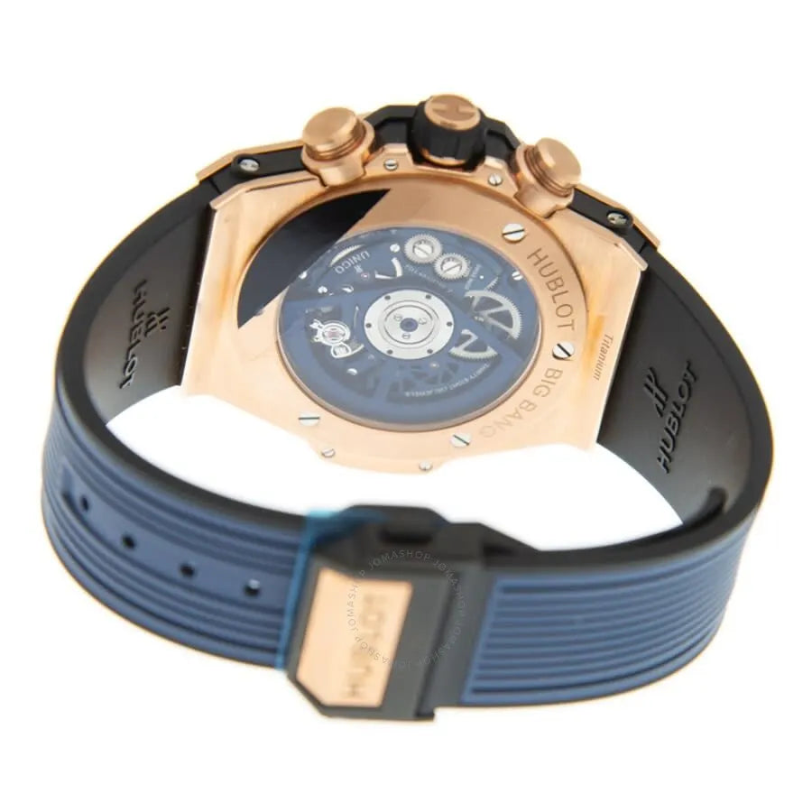 Hublot Rose Gold Blue - Hình 5