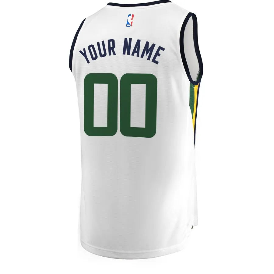 custom Fanatics Jazz White Jersey - Hình 3