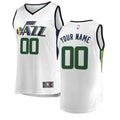custom Fanatics Jazz White Jersey