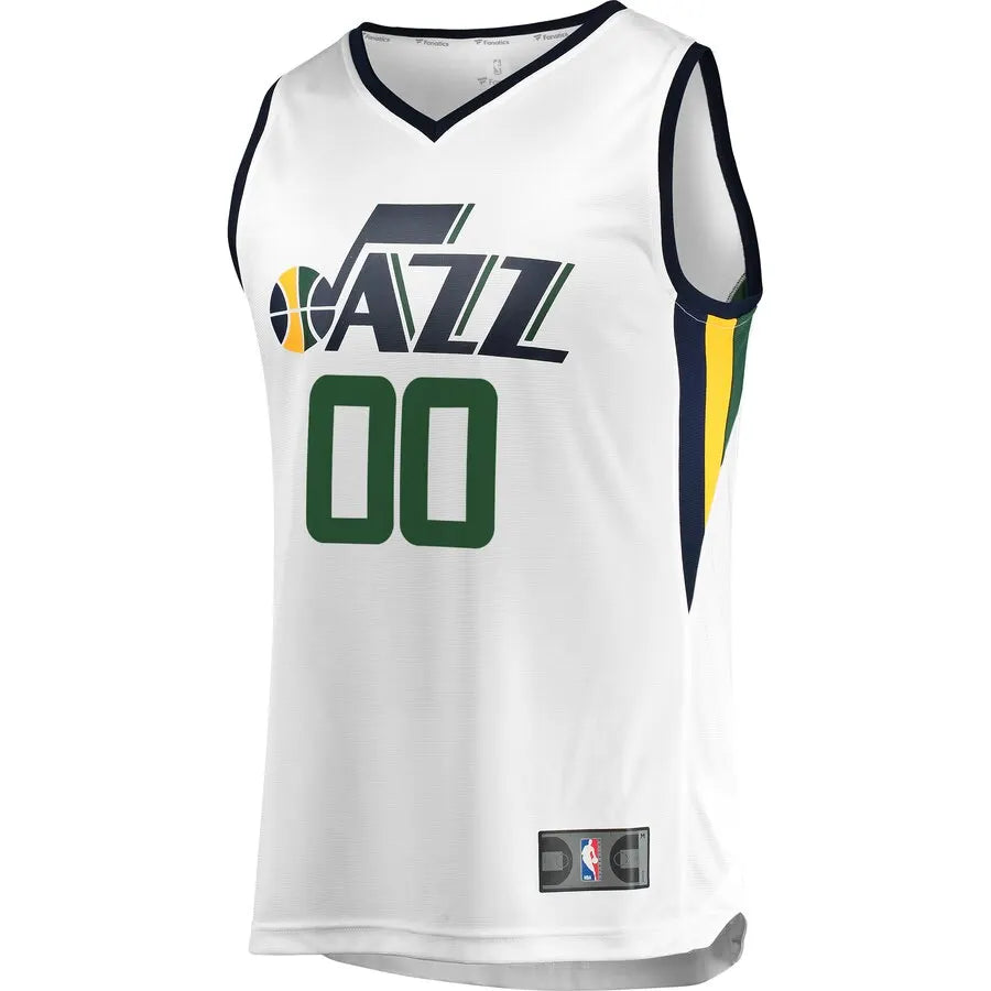 custom Fanatics Jazz White Jersey - Hình 2