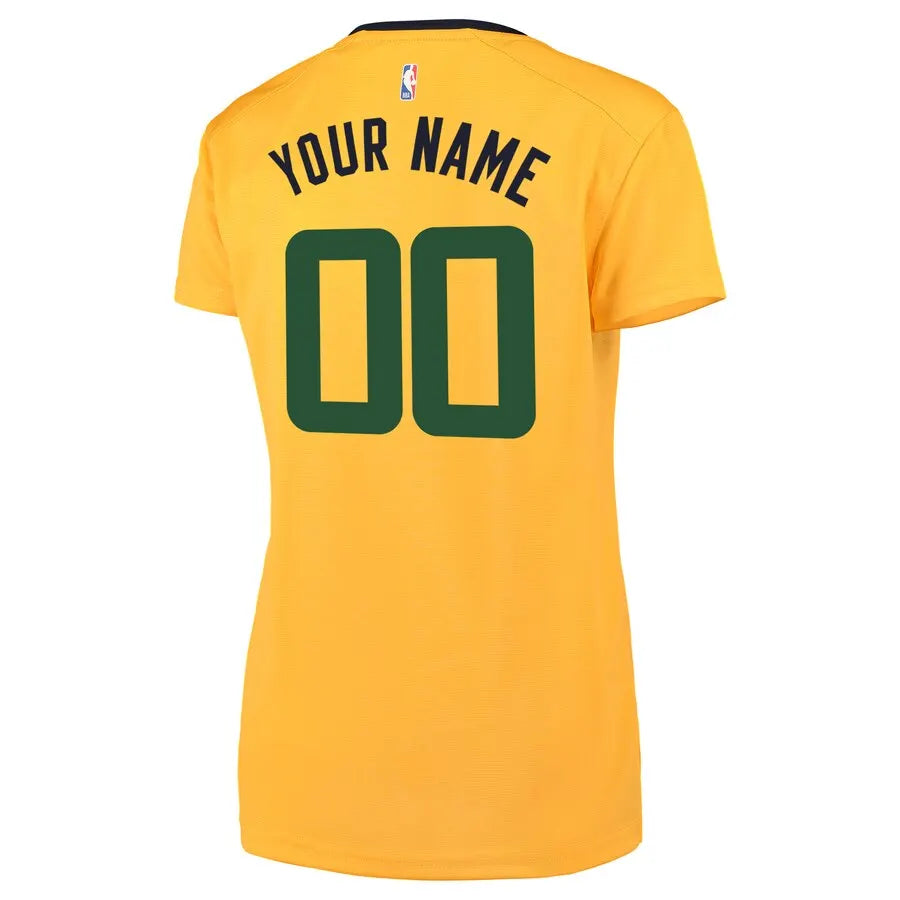 Utah Jazz Gold Jersey Women - Hình 3