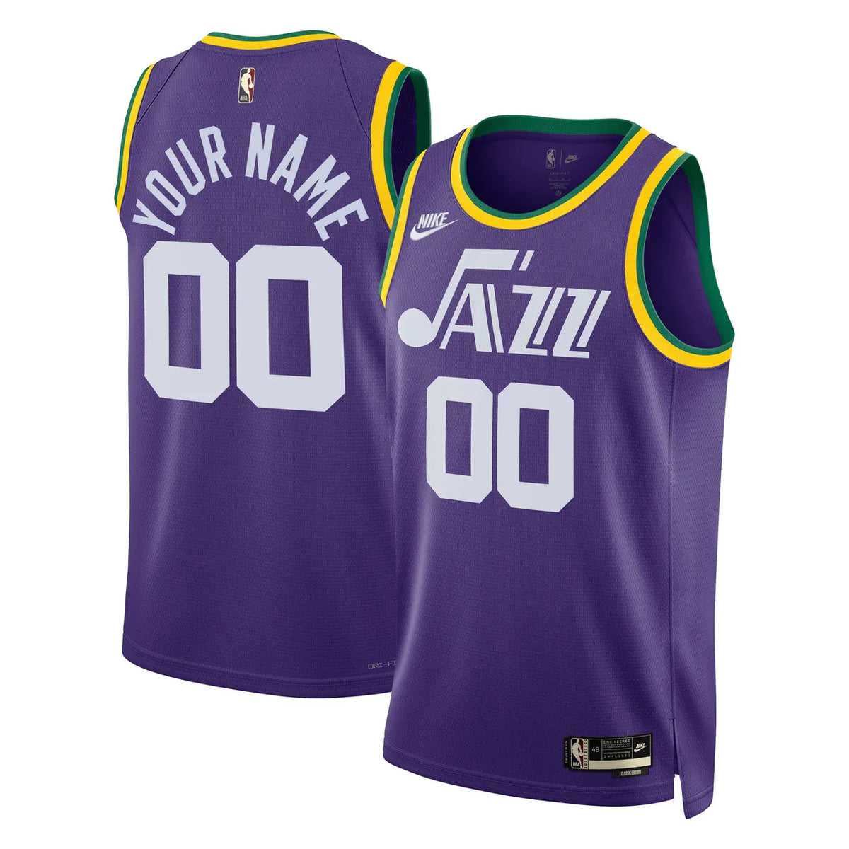 custom Nike Jazz Purple Jersey