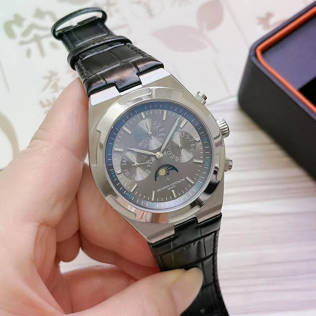 overseas moon Vacheron Constantin Silver Dial - Hình 2