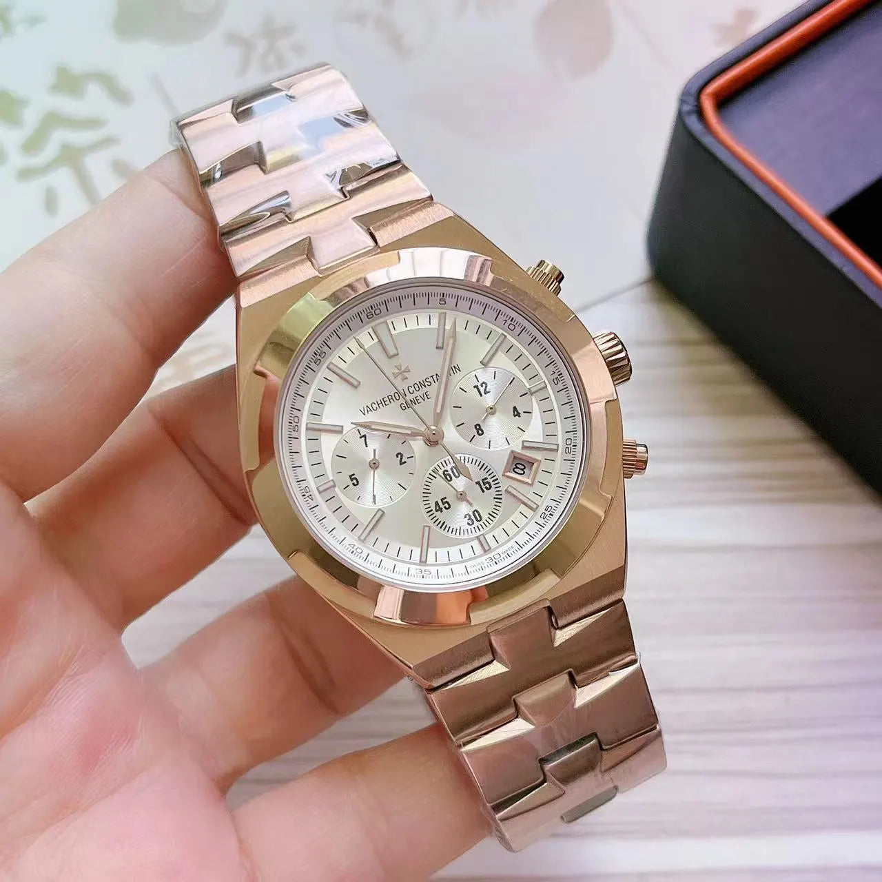 Vacheron Constantin Rose Gold Chronograph - Hình 3