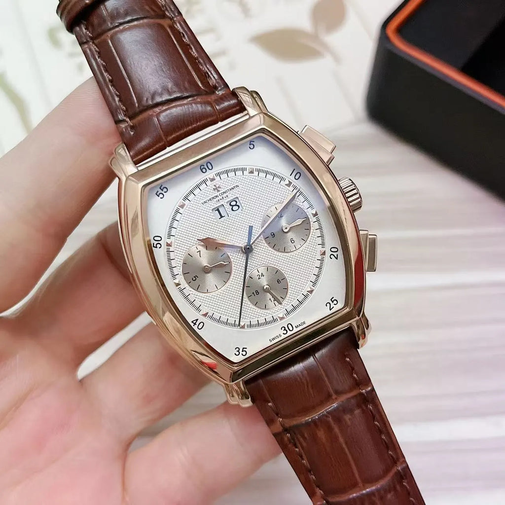 Vacheron Constantin Brown Leather - Hình 3