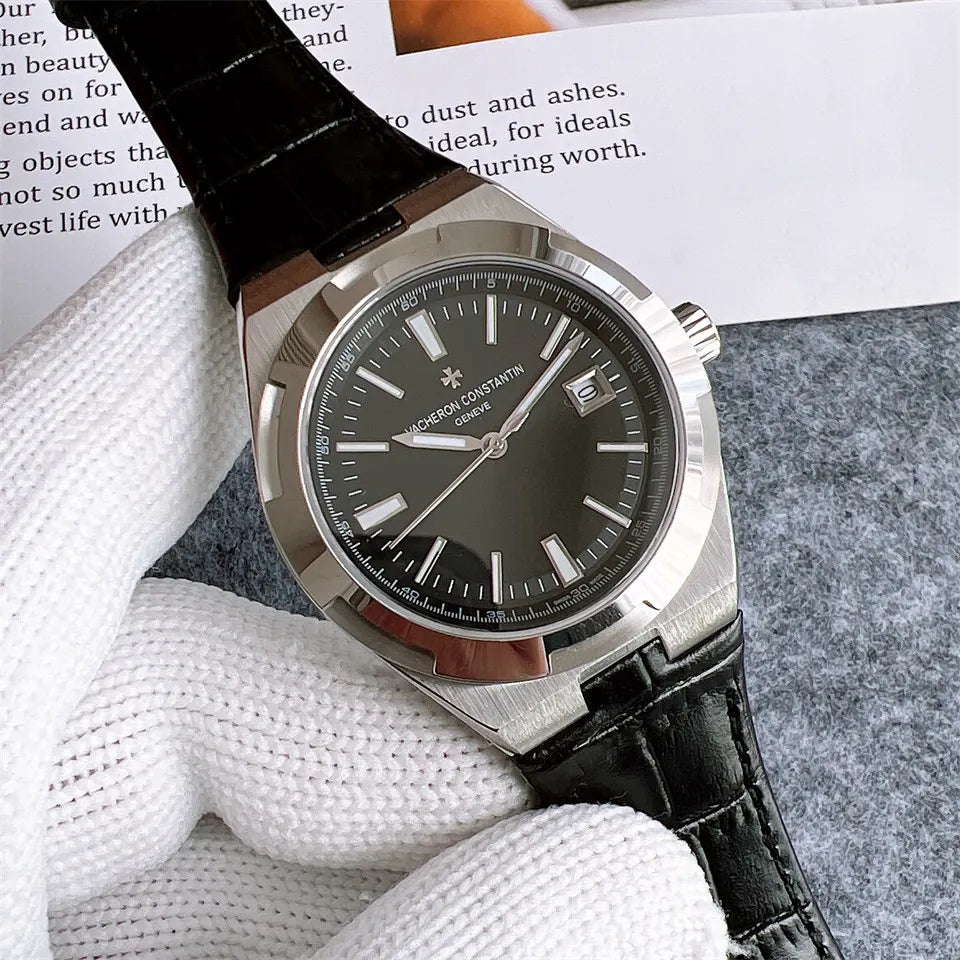 Vacheron Constantin Black Leather - Hình 4