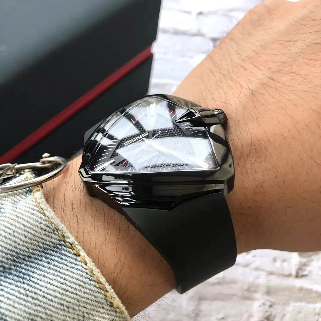 Hamilton Black Automatic Watch - Hình 3