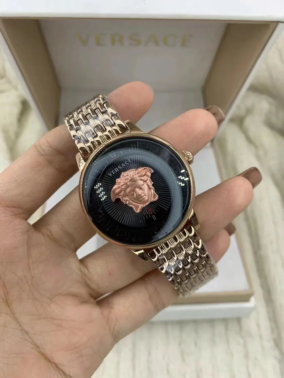 medusa Versace Rose Gold Watch - Hình 6