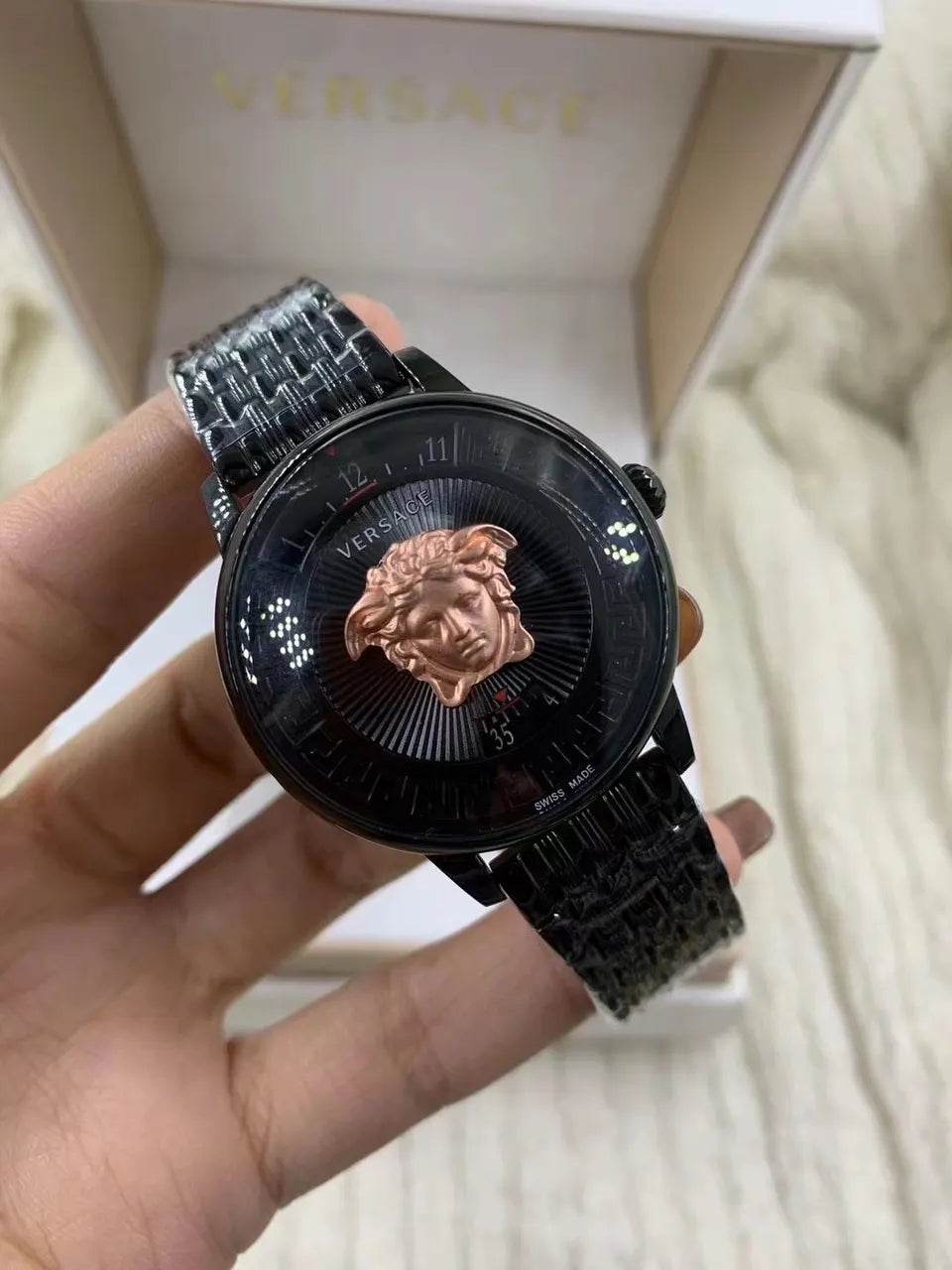 medusa Versace Rose Gold Watch - Hình 8
