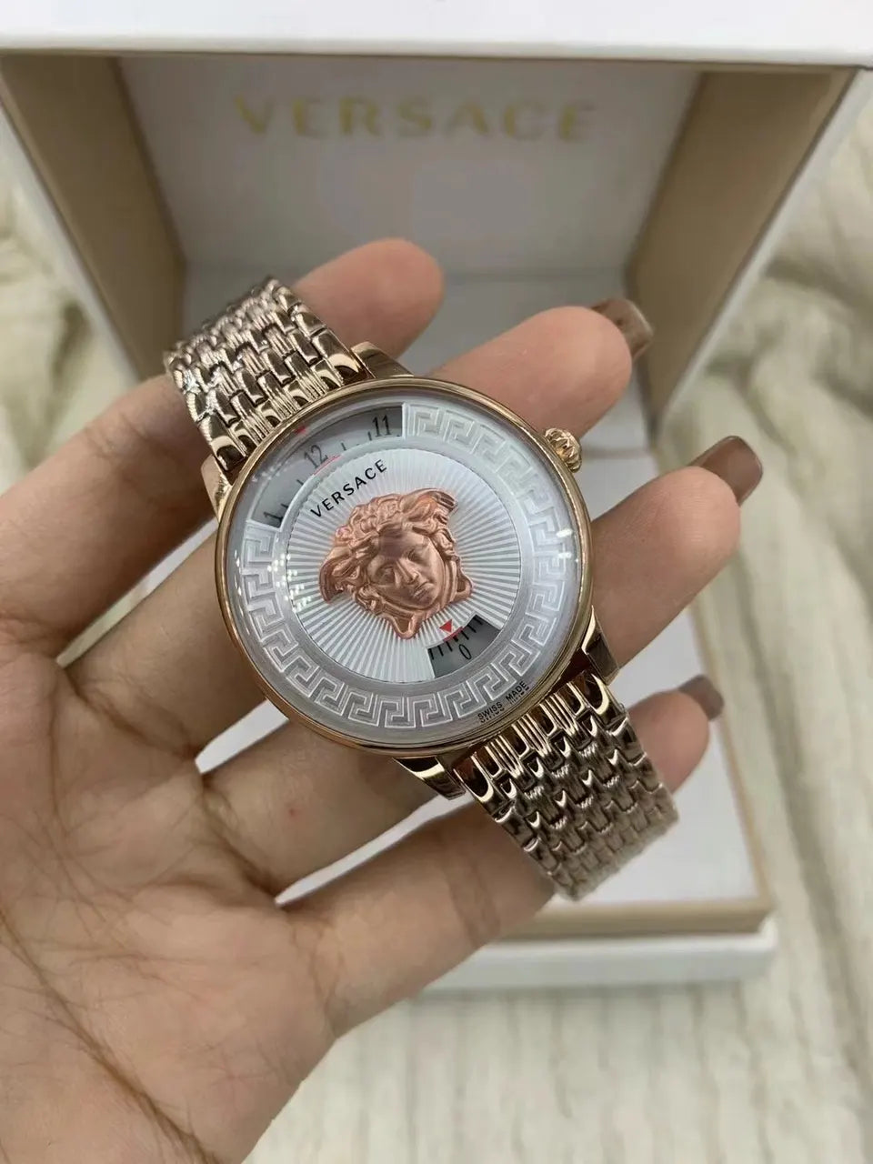 medusa Versace Rose Gold Watch
