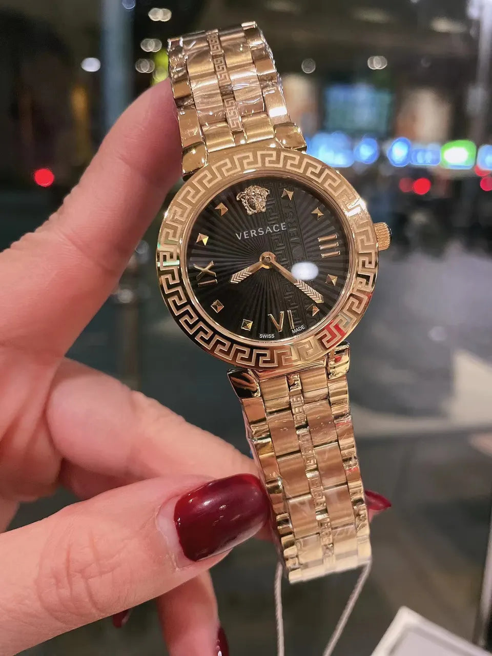 Versace Gold Black Watch