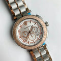 Versace Silver Rose Gold Watch