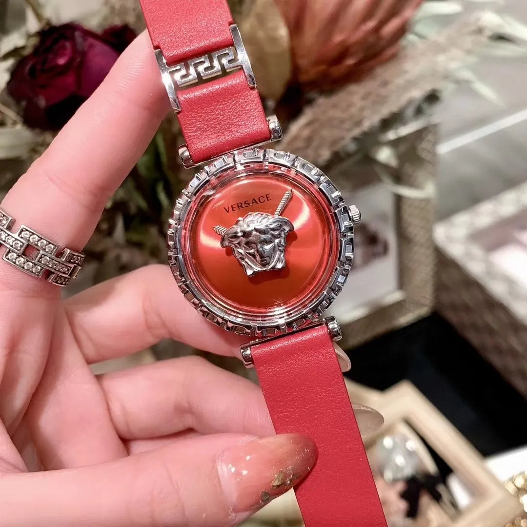ladies Versace Medusa Red Watch