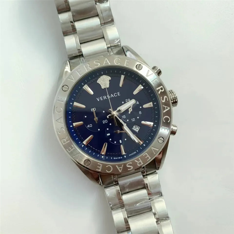 chronograph Versace Blue Dial Watch