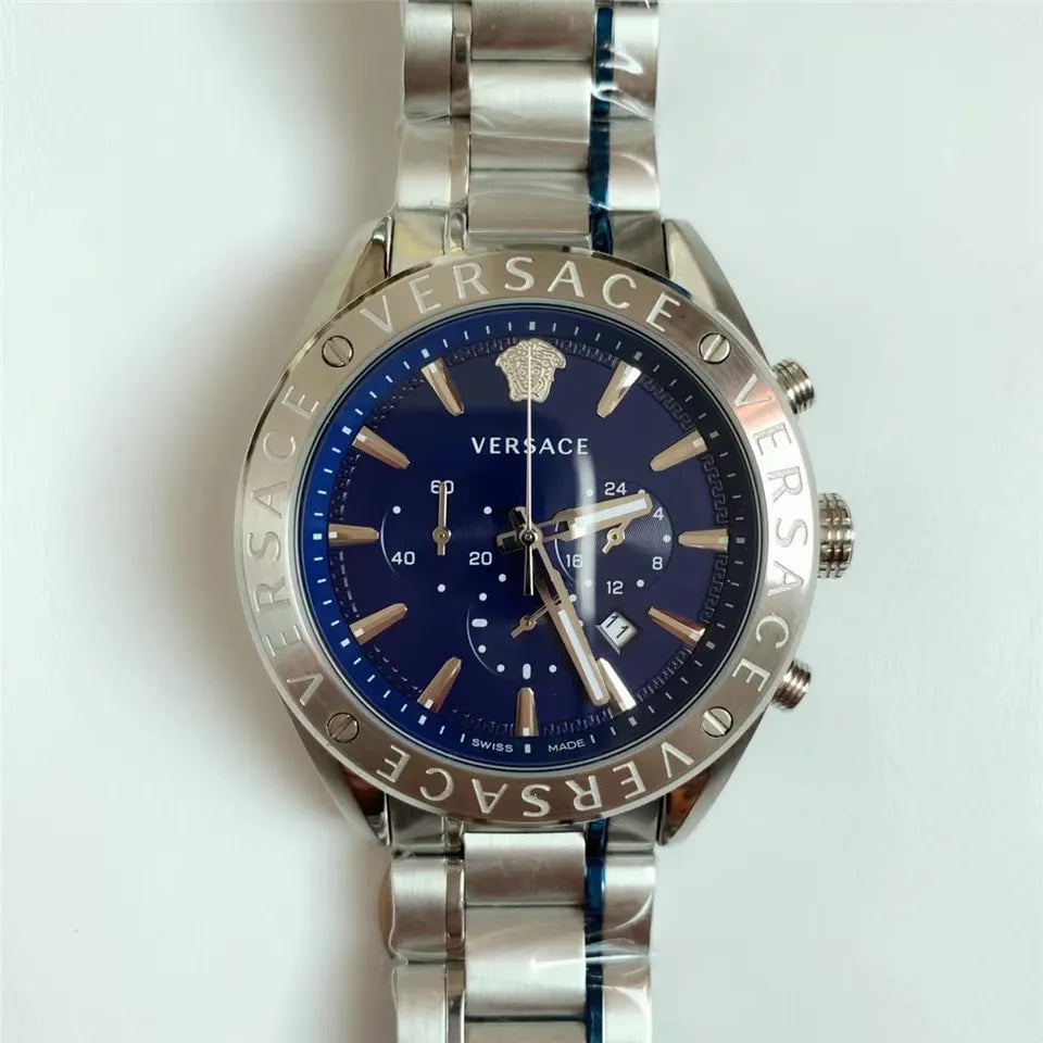 Versace Chrono Blue Dial