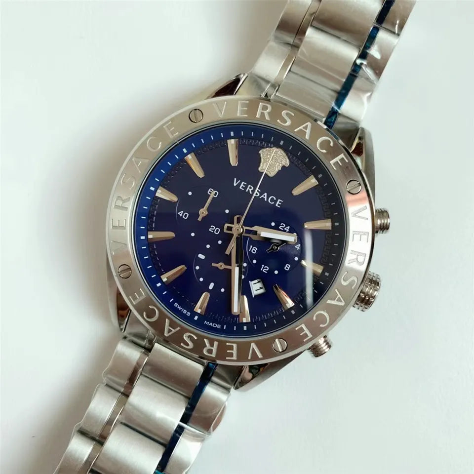 Versace Chrono Blue Dial - Hình 2