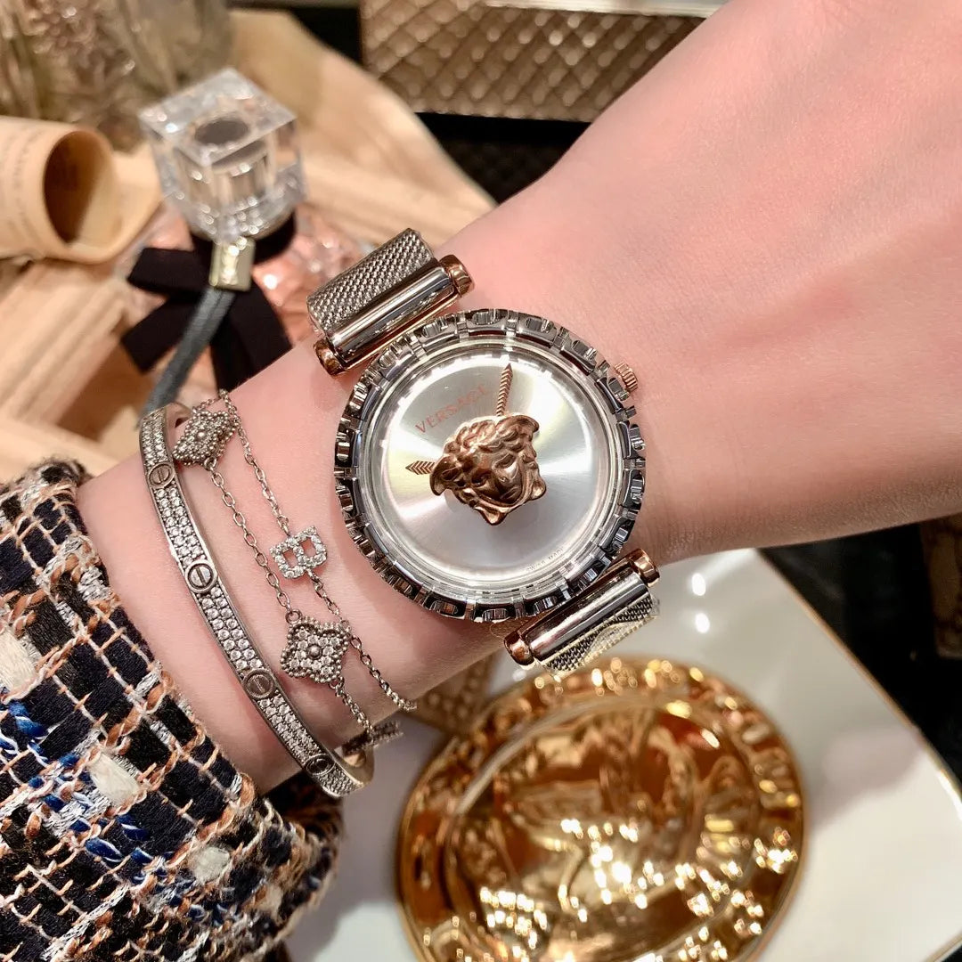 Versace Medusa Silver Dial - Hình 5