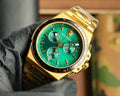 Versace Green Dial Gold Watch