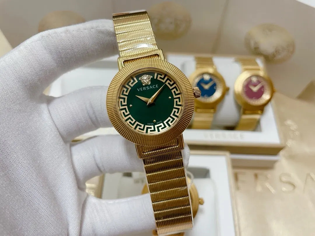 Versace Gold Dial Watch - Hình 11