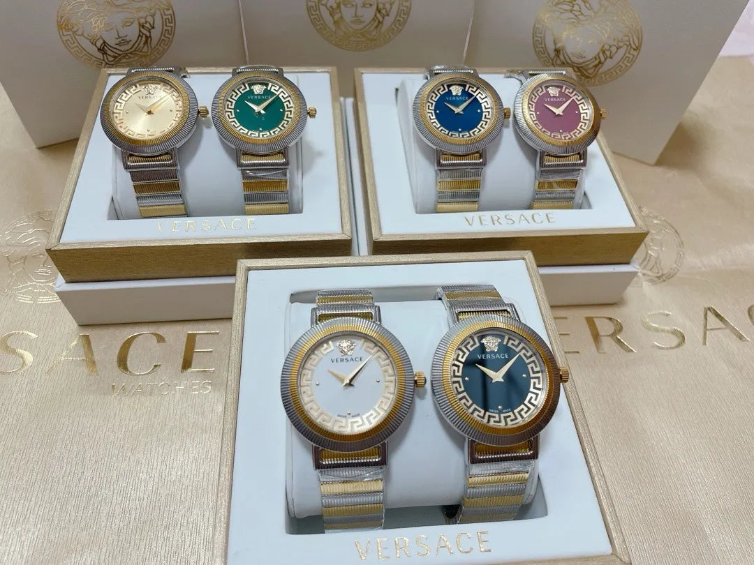 Versace Gold Dial Watch - Hình 8