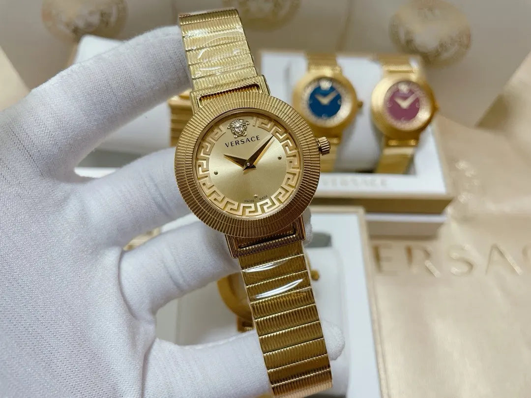 Versace Gold Dial Watch - Hình 12
