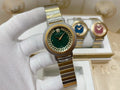two Versace Green Dial Watch