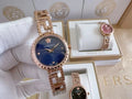 Versace Blue Dial Rose Gold