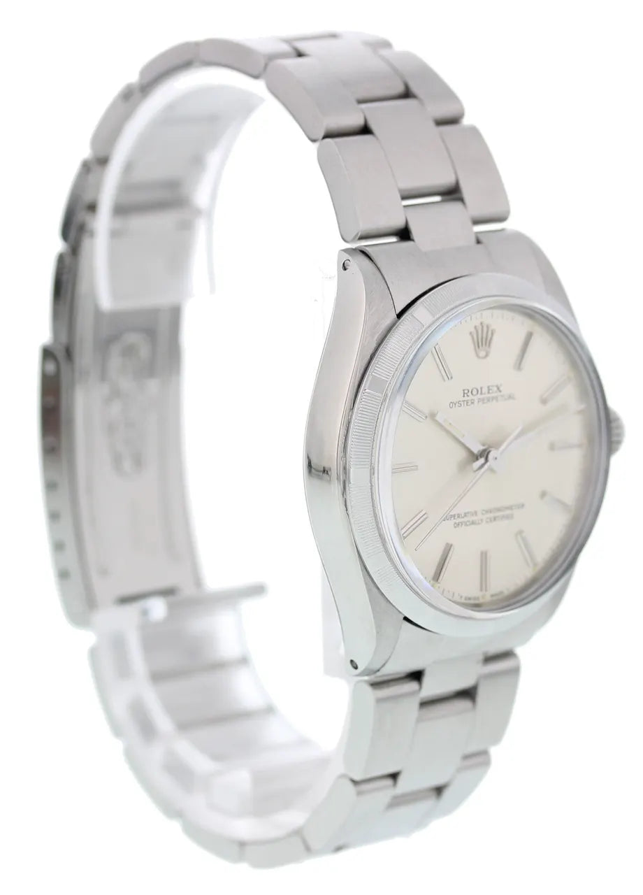 Rolex Silver Dial Steel oyster perpetual - Hình 3