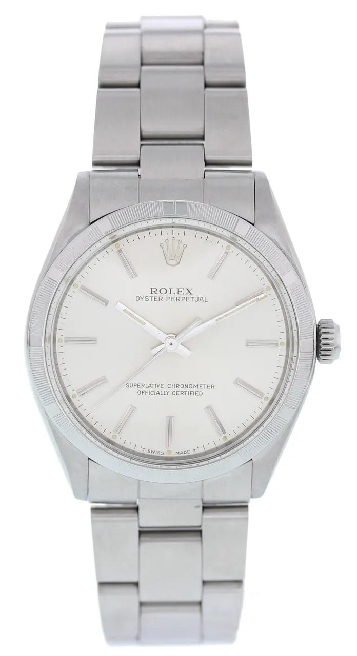 Rolex Silver Dial Steel oyster perpetual