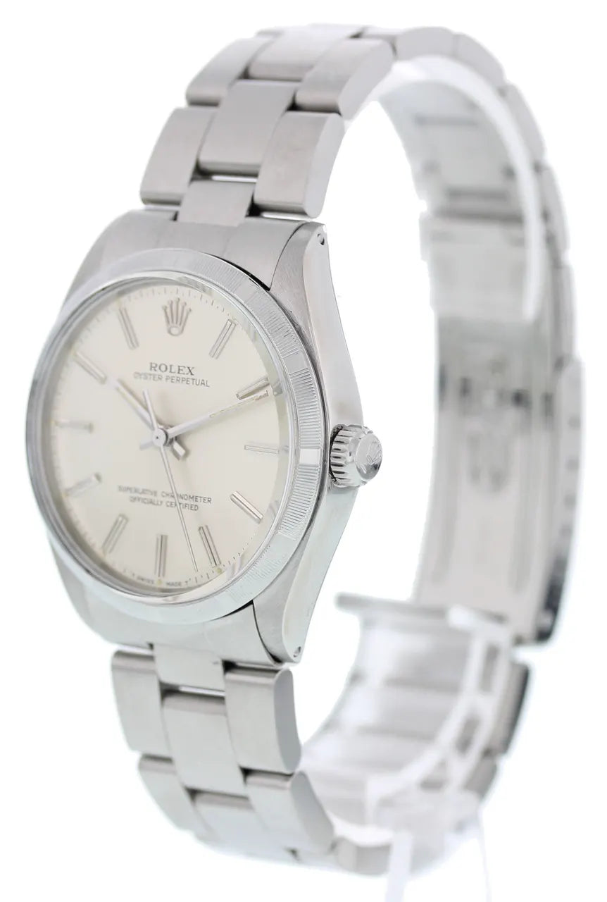 Rolex Silver Dial Steel oyster perpetual - Hình 5