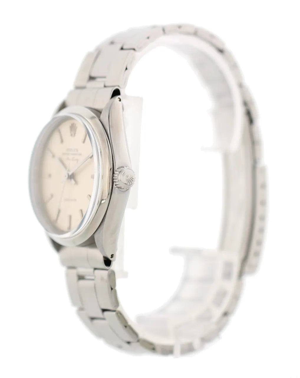 stainless Rolex Air-King Silver Dial - Hình 3