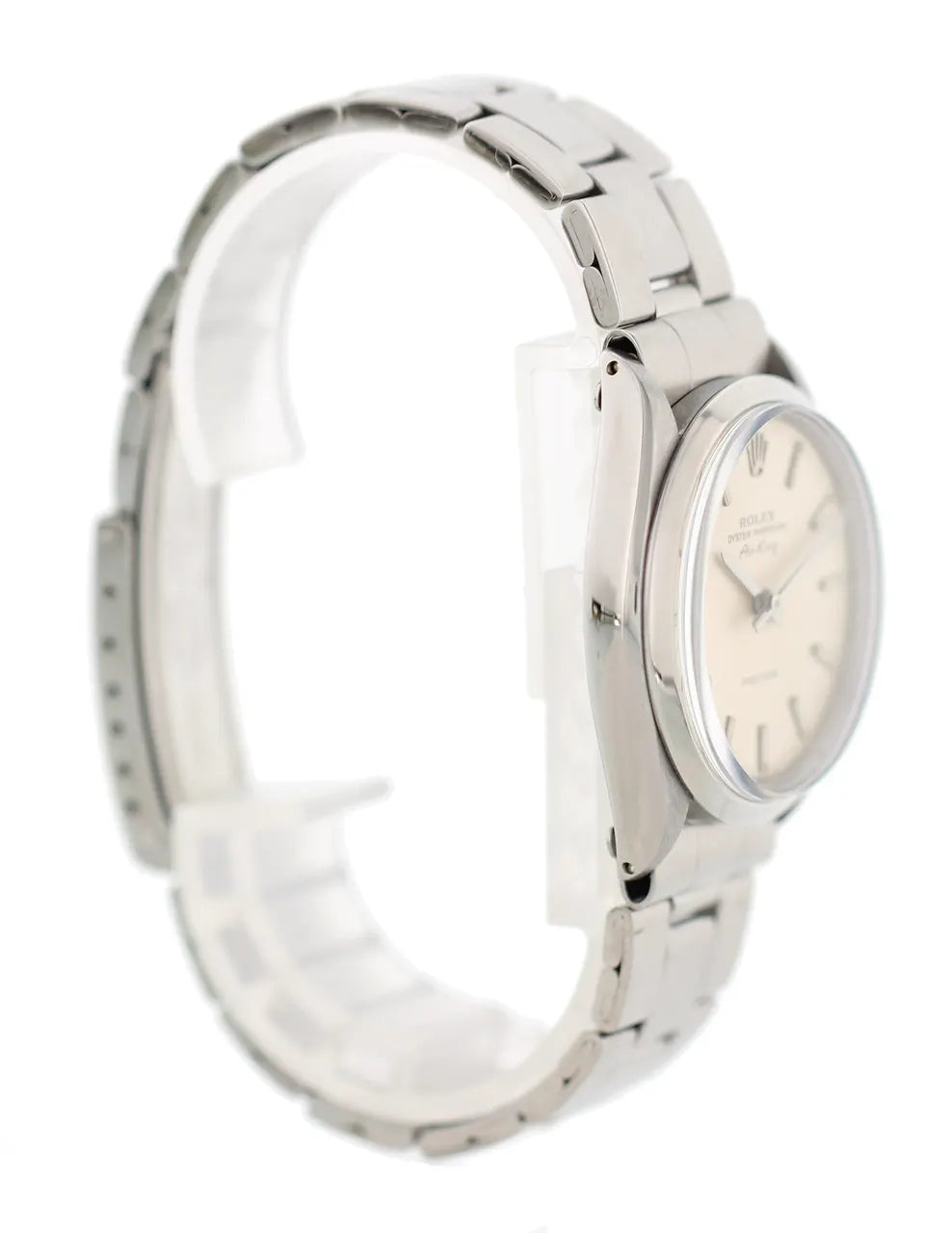 stainless Rolex Air-King Silver Dial - Hình 4