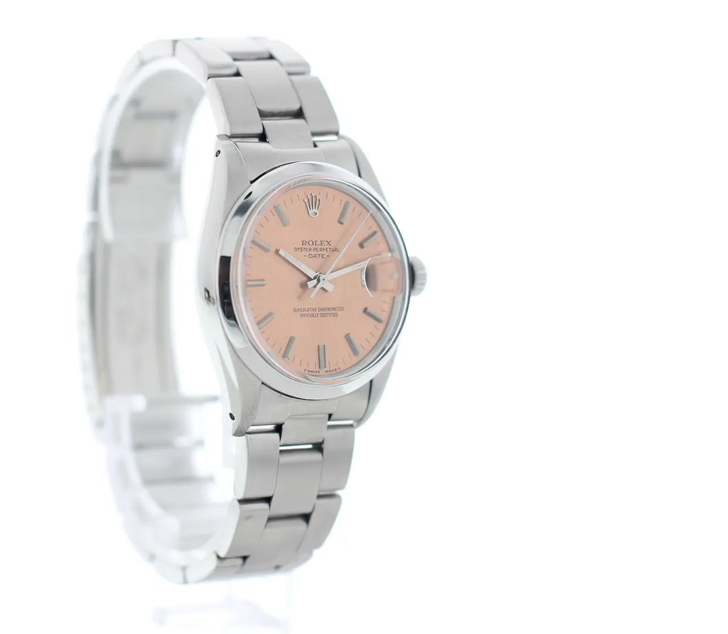 oyster Rolex Salmon Dial Watch - Hình 3