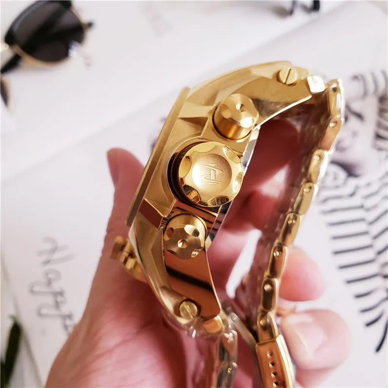 Invicta Gold Tone Chronograph - Hình 5