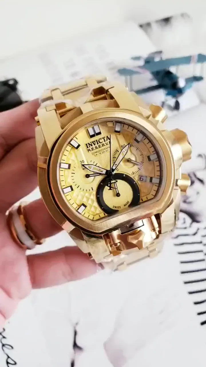 Invicta Gold Tone Chronograph