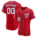 Nationals Red Custom Jersey