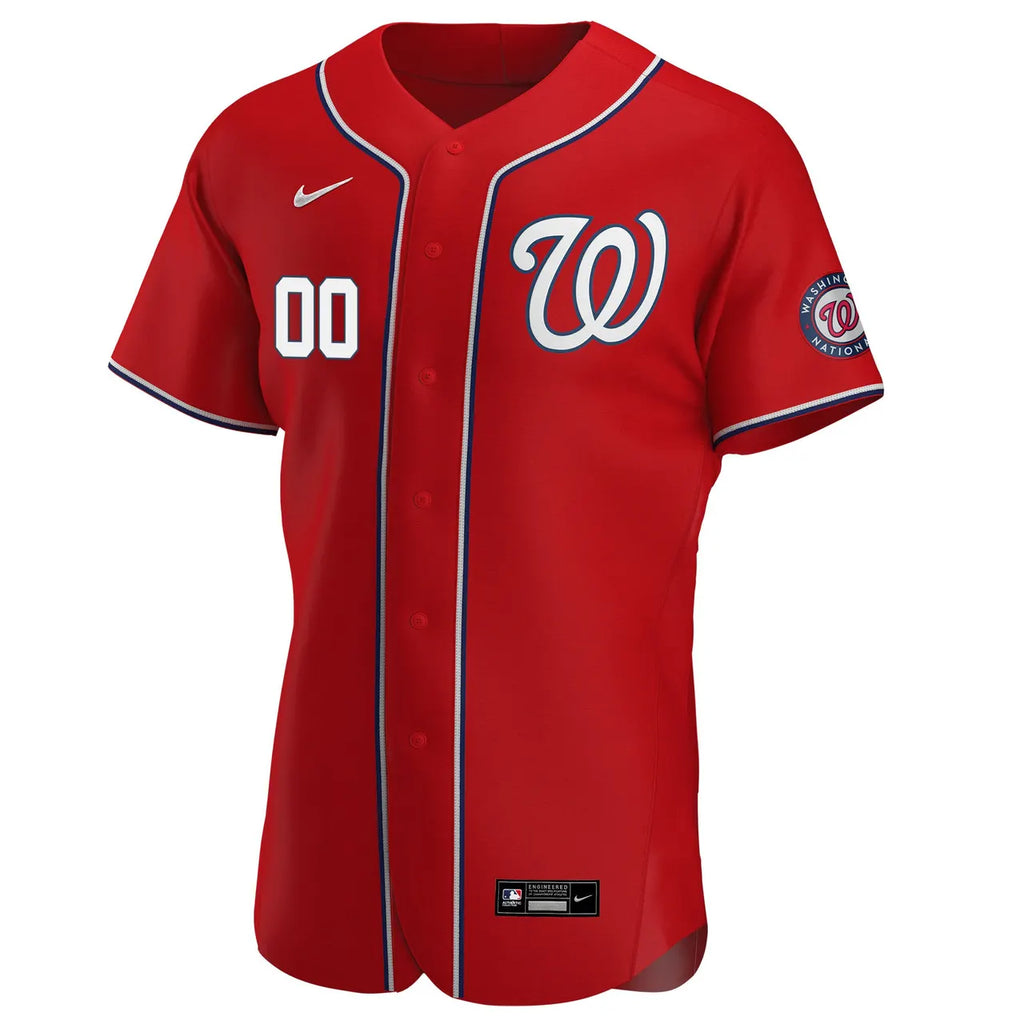 Nationals Red Custom Jersey - Hình 3