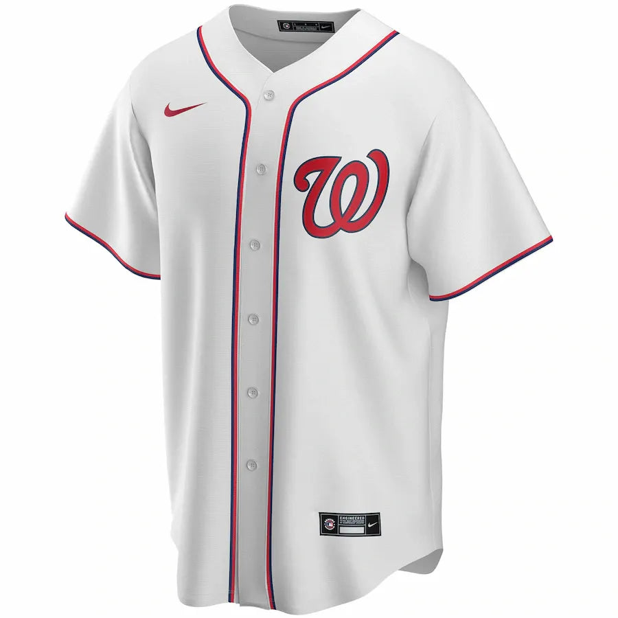 nike replica Nationals White Custom Jersey - Hình 2