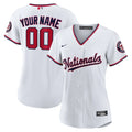 nike mlb Nationals White Custom Jersey