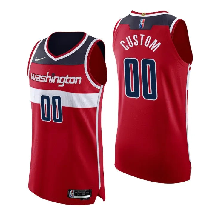 nike personalized Wizards Red Custom Jersey