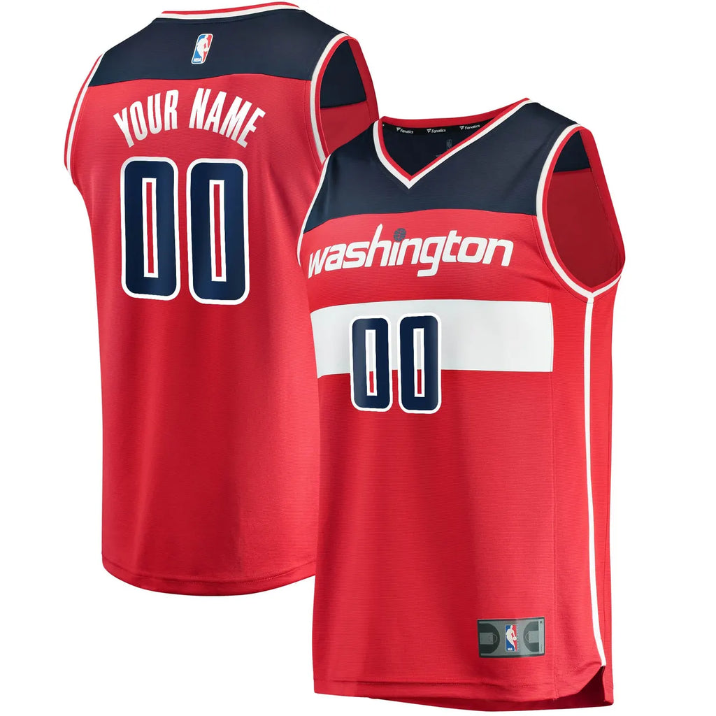 Wizards Red Custom Jersey fanatics