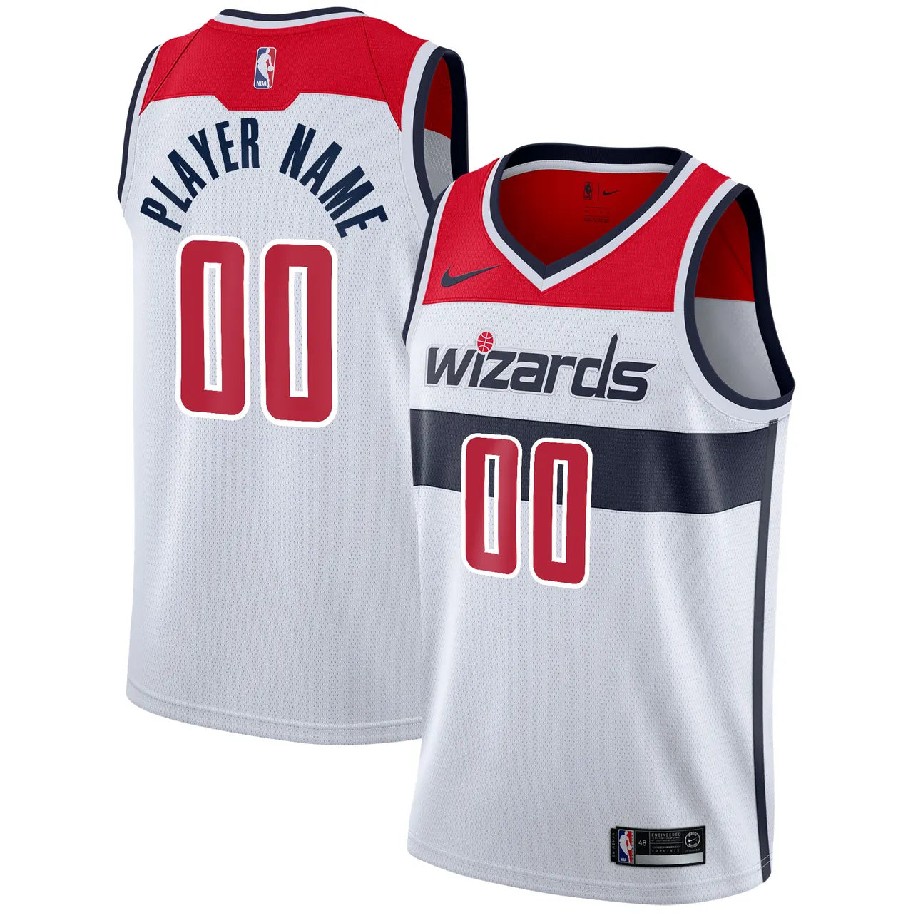 Wizards White Association Jersey nike - Hình 2