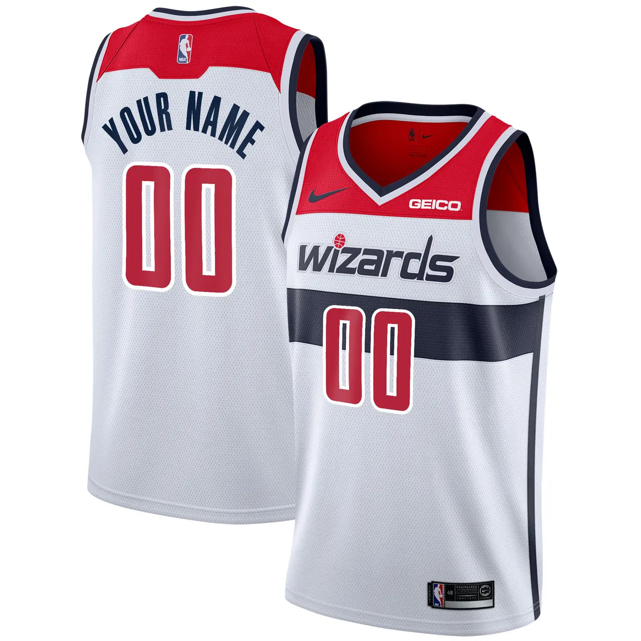 Custom Nike Wizards Jersey