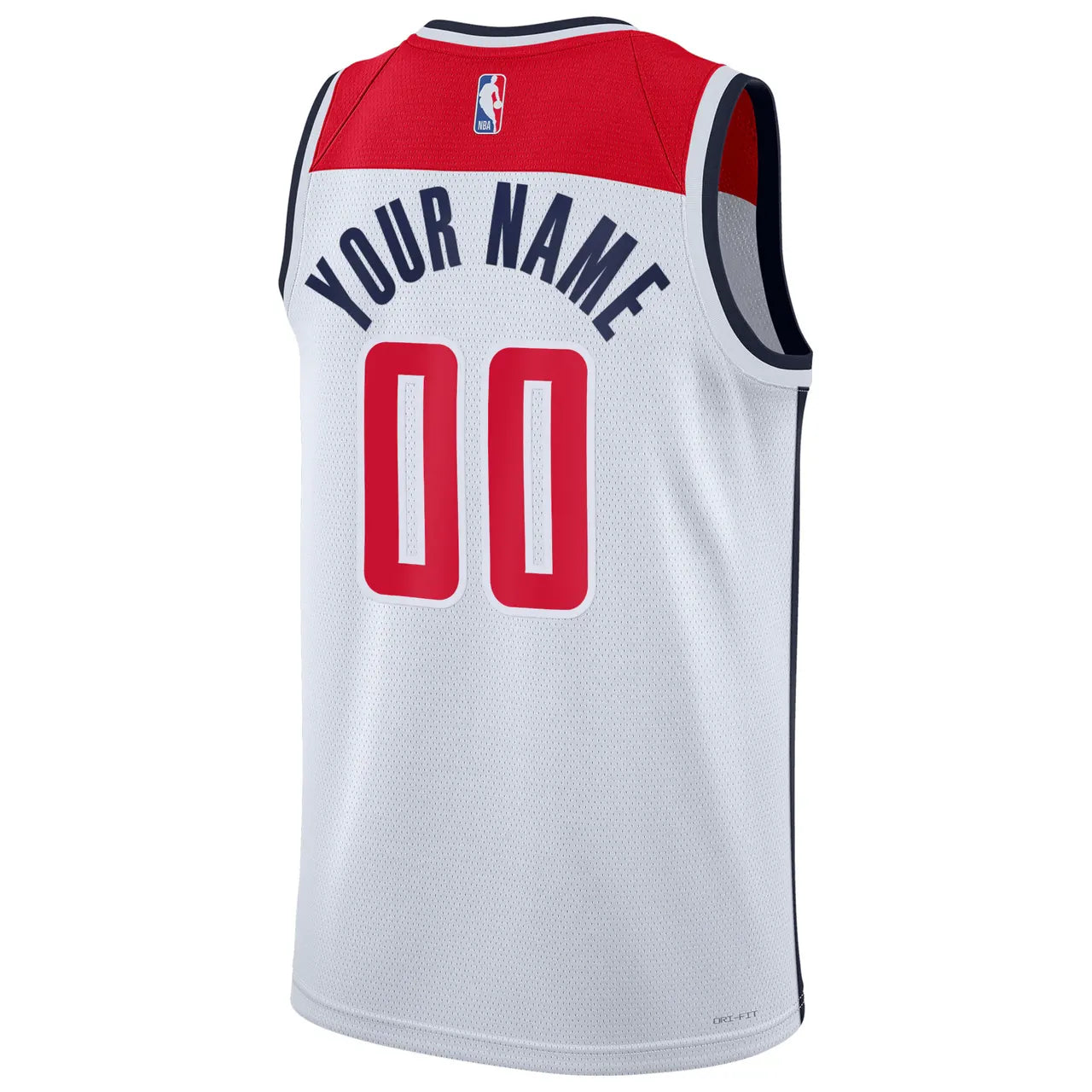 Nike Wizards White Jersey - Hình 4