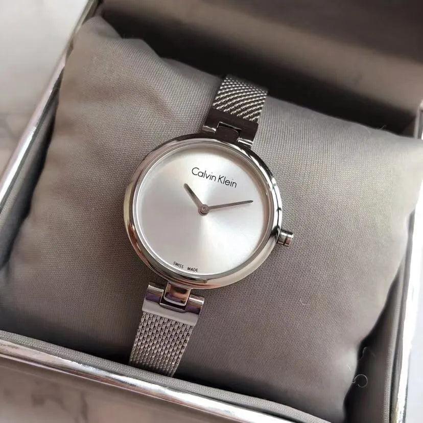 Calvin Klein Silver Mesh