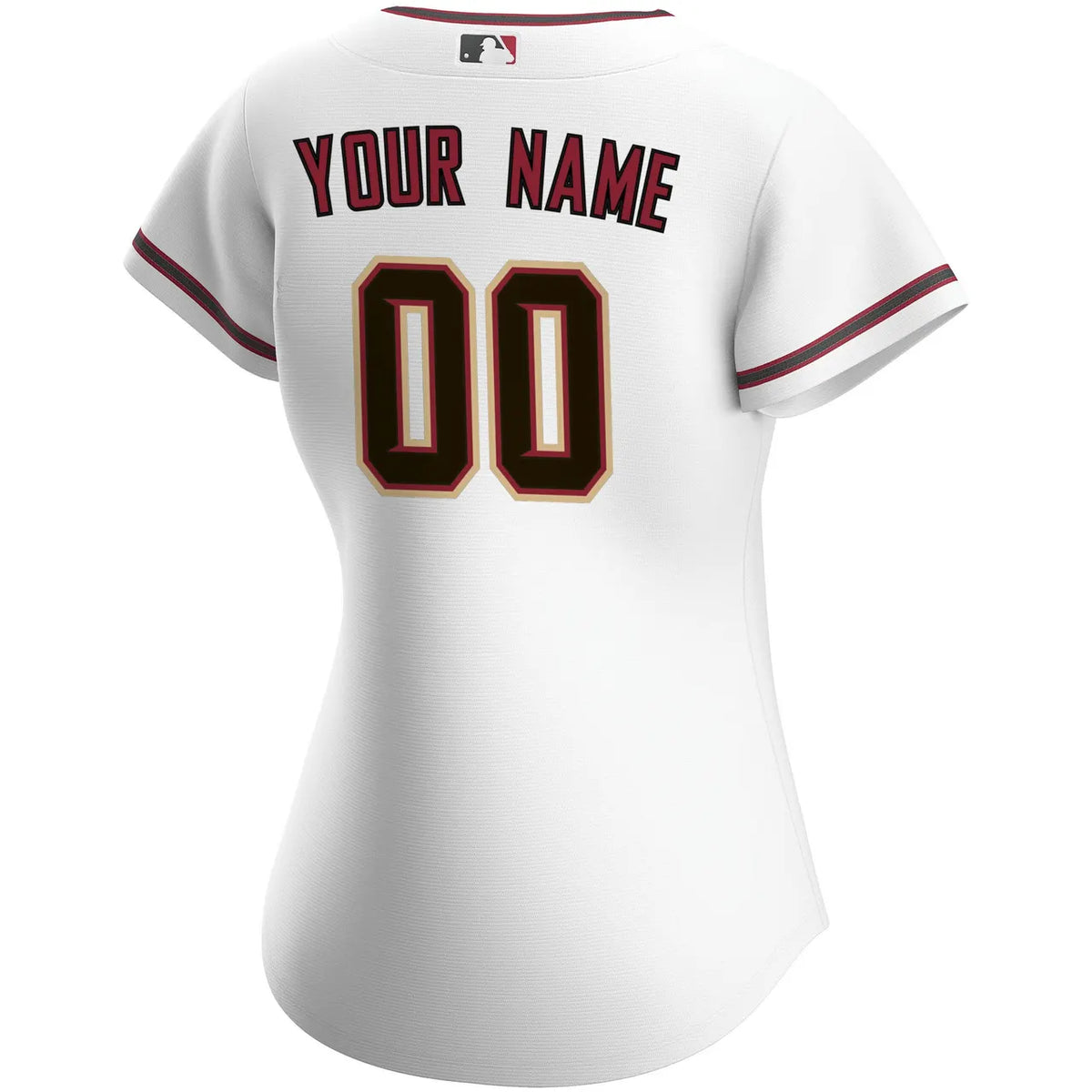 Diamondbacks White Custom Jersey - Hình 3