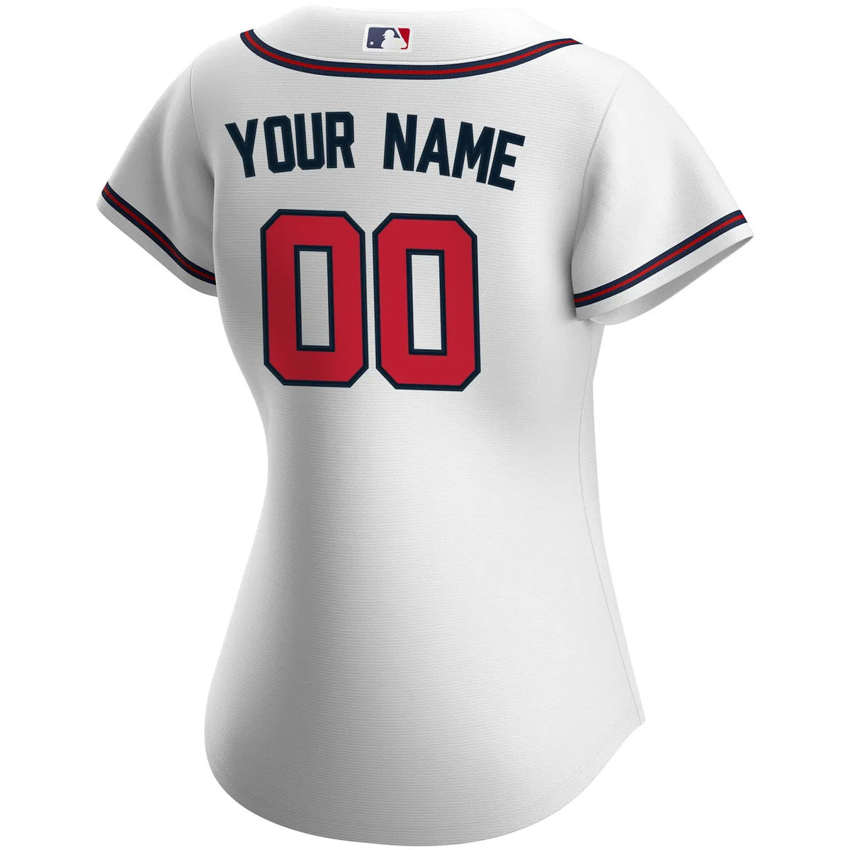 nike Braves White Custom Jersey - Hình 3