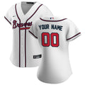 nike Braves White Custom Jersey