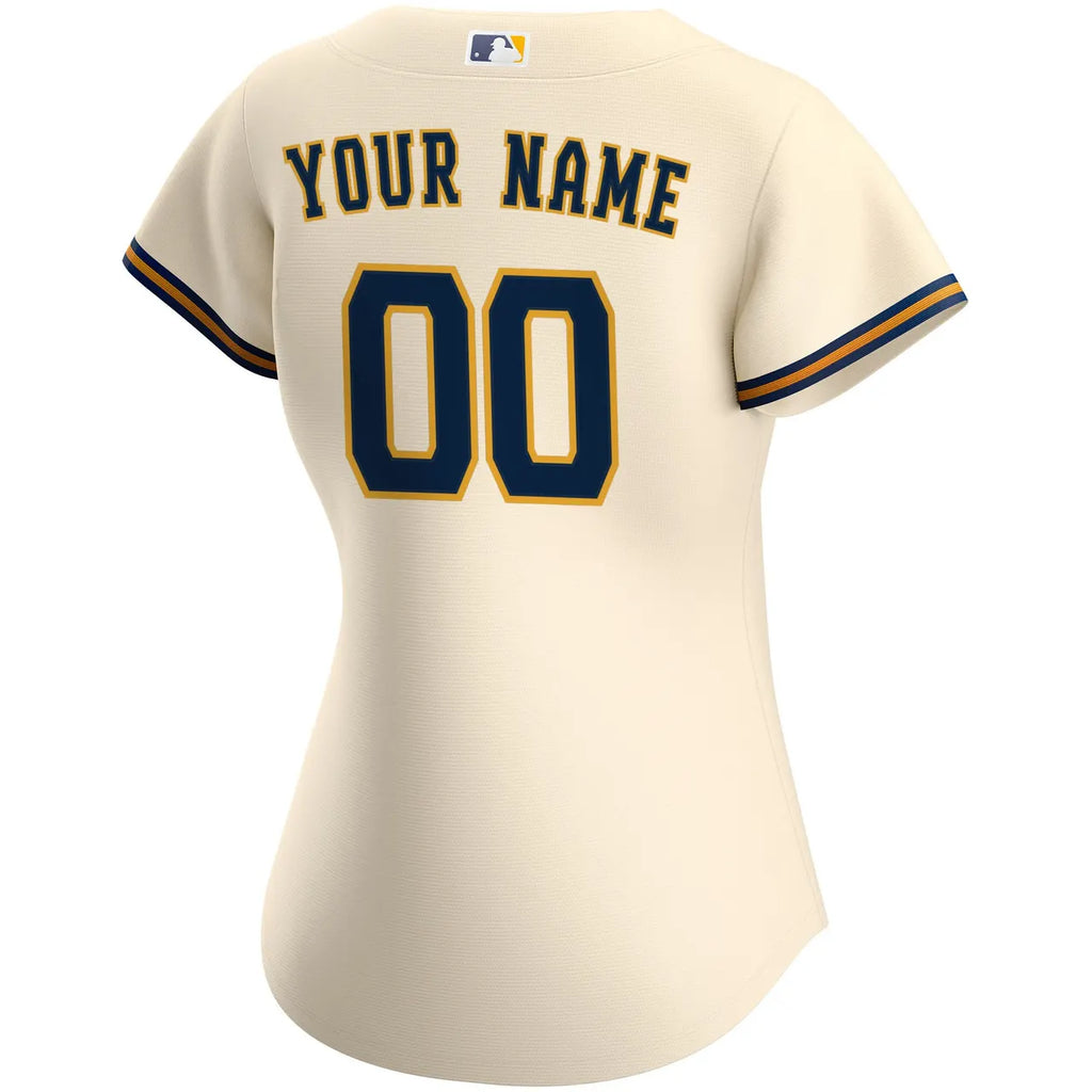 Cream Brewers Custom Jersey - Hình 3